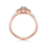 Pierścionek z różowego złota z diamentami AJPZ_086